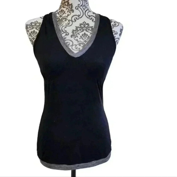 Lululemon Run: Personal Best Tank Top Women's 4 Black Static Run Active Vintage - Picture 2 of 9